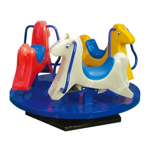 Playground merry go round rotating horse 