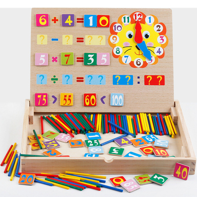 New Montessori Geometric Intelligence Kid Wooden Games Baby puzzle Toys
