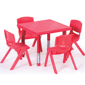LL3-002 Preschool adjustable height table and chair 