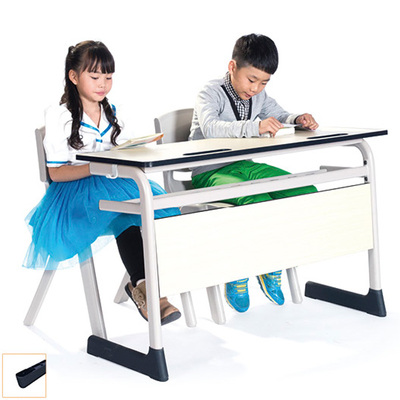 LL4-034 Double school study desk student table and chair modern kids school furniture