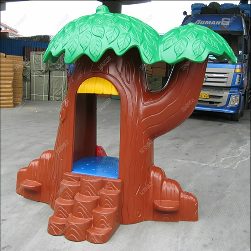 Children plastic tree house for kindergarten-5.jpg