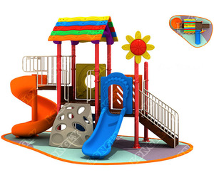 LL-240010 Outdoor Plastic Slide Children Playground Equipment Kids Play Games