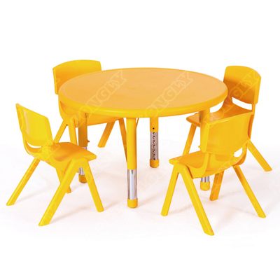 LL3-007-2 Round Adjustable Height Children Table and Chairs 