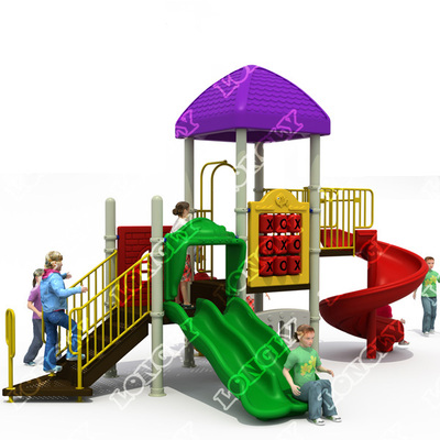 LL-200076 New Plastic Outdoor Playground Equipment Used in Park Preschool