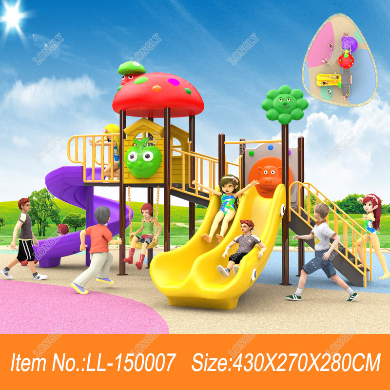 Top quality kindergarten playground plastic slide for children-1.jpg