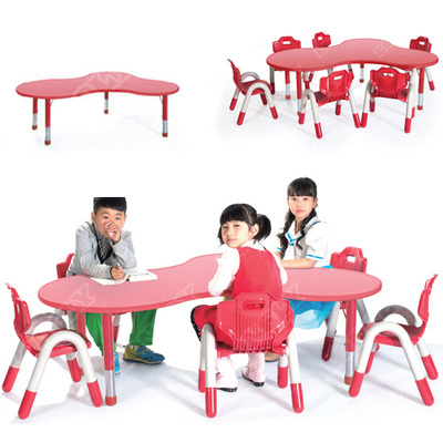 LL3-094 Colorful popular plastic nursery primary school tables and chairs