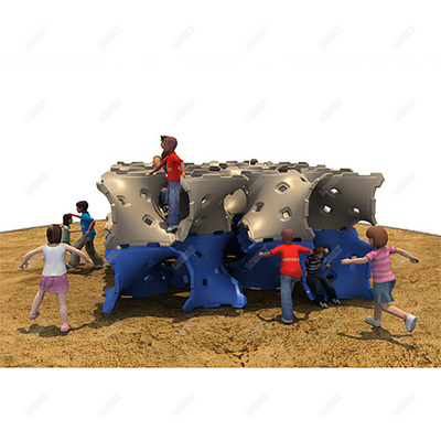 Outdoor play equipment for climbing training