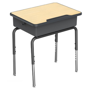 LL4-058 Height adjustable kids study table school desk and chair