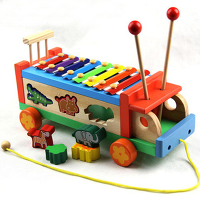 Children wooden toys baby learning education toys