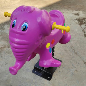 Kids plastic rocking horse for amusement equipment
