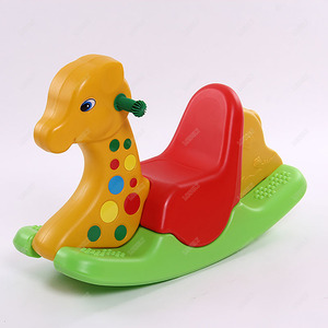 Plastic children rocking horse for kindergarten 