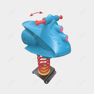 Kids plastic toy outdoor play equipment spring rocking horse
