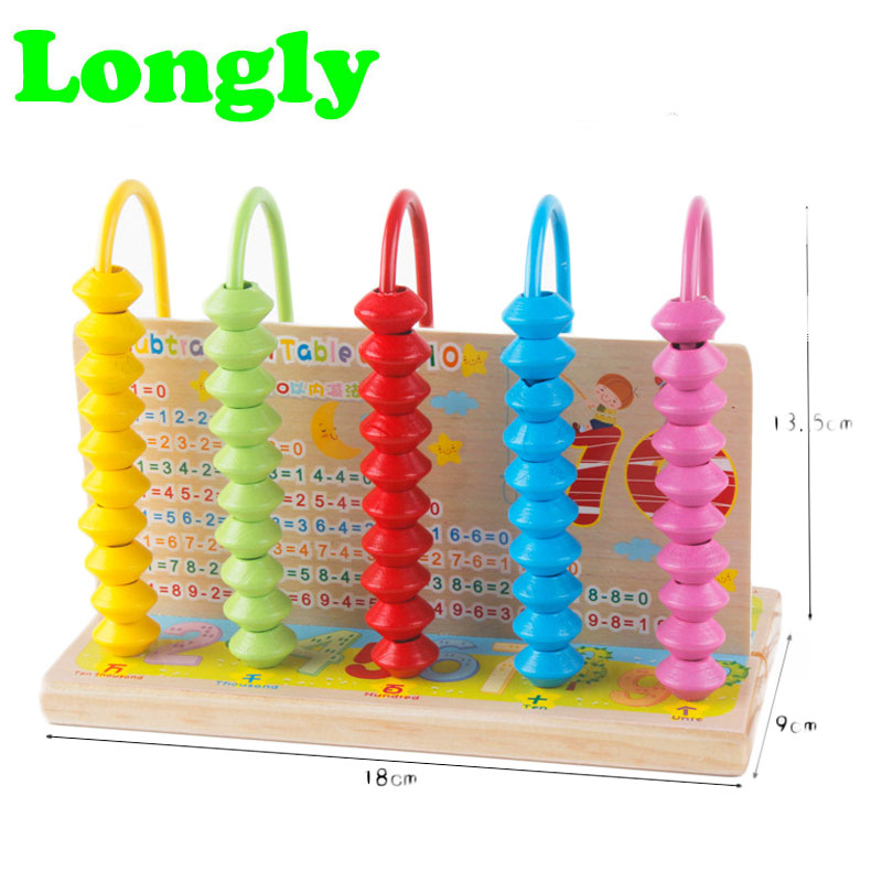 Children Wooden Intelligence Stick Toys Counting Baby Montessori Jouet ...