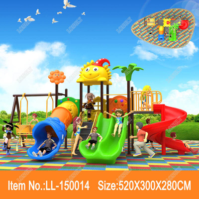 Plastic tube slide spiral and swing sets for outdoor playground