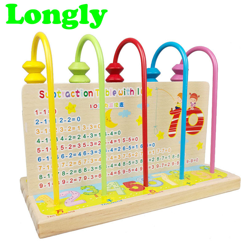 Children Wooden Intelligence Stick Toys Counting Baby Montessori Jouet ...