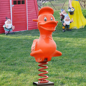 Plastic spring kids ride on toy