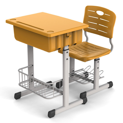 LL4-045 Single school desk and chair for school furniture