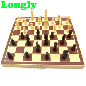 Wooden toys chess for kids 