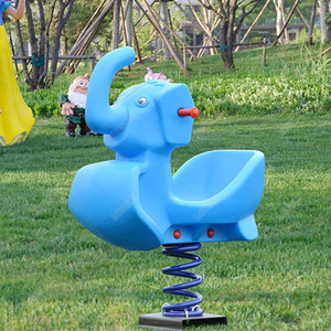 Elephant design child plastic horse spring riders