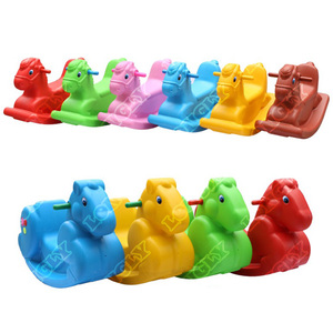 Plastic Animals Rocking Horse Musical Rocking Pony Ride On Cars Rollers 