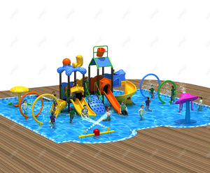 Kids water playground slide